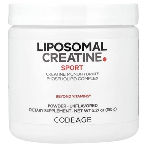 Codeage, Sport, липосомальный креатин в порошке, без добавок, 150 г (5,29 унции)