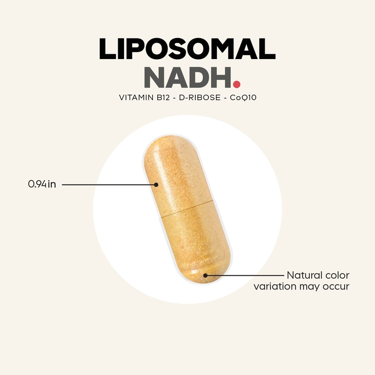 Codeage, Sport, Liposomal NADH+, липосомальный НАД, 60 растительных капсул