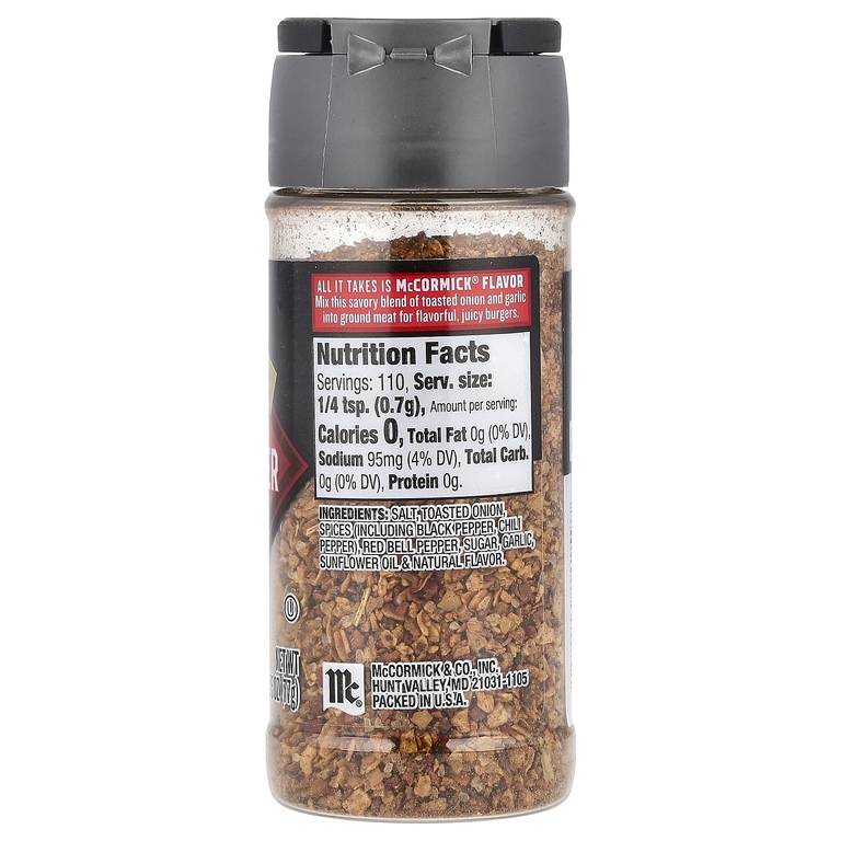 McCormick Grill Mates, Приправа для гамбургеров, 77 г (2,75 унции) (Товар снят с продажи) 