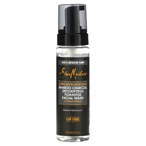 SheaMoisture, African Black Soap, очищающая пенка для умывания с бамбуковым углем и экстрактом тамаринда, 222 мл (7,5 жидк. унц.) (Товар снят с продажи) 