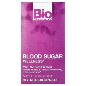 Bio Nutrition, средство для контроля сахара в крови, 60 вегетарианских капсул