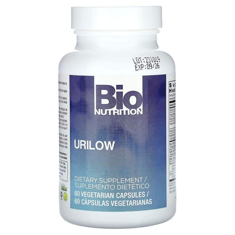 Bio Nutrition, Urilow, 60 вегетарианских капсул