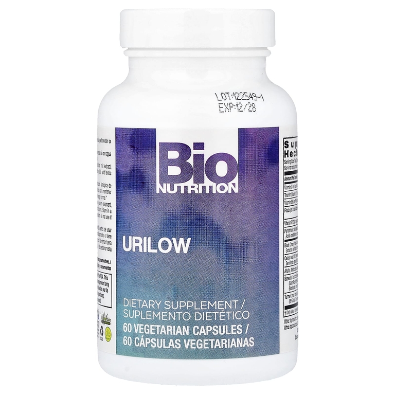 Bio Nutrition, Urilow, 60 вегетарианских капсул