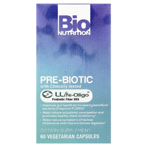 Bio Nutrition, пребиотик, 60 вегетарианских капсул (700 мг в 1 капсуле)