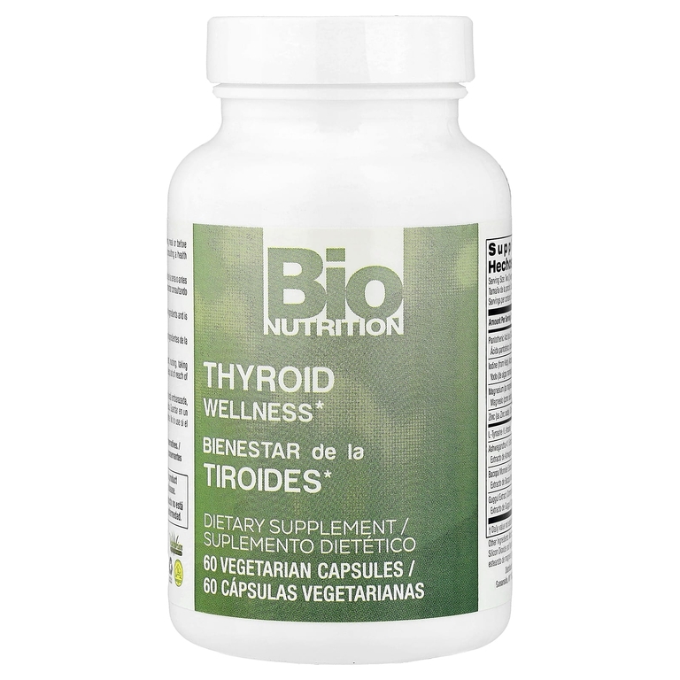 Bio Nutrition, Thyroid Wellness, 60 вегетарианских капсул