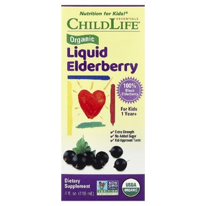 ChildLife Essentials, жидкая добавка с органической бузиной, для детей от 1 года, 118 мл (4 жидк. унции)