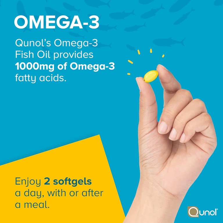 Qunol, ультраомега-3, рыбий жир, со вкусом лимона, 180 мини-капсул (500 мг в капсуле)