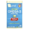 Qunol, ультраомега-3, рыбий жир, со вкусом лимона, 180 мини-капсул (500 мг в капсуле)