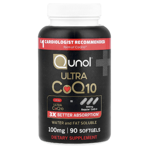 Qunol, Ultra CoQ10, 100 мг, 90 мягких таблеток
