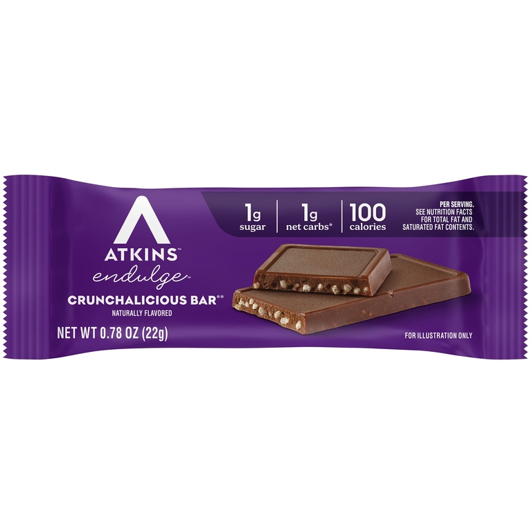 Atkins, Endulge ™, хрустящий батончик, 5 батончиков, 22 г (0,78 унции)