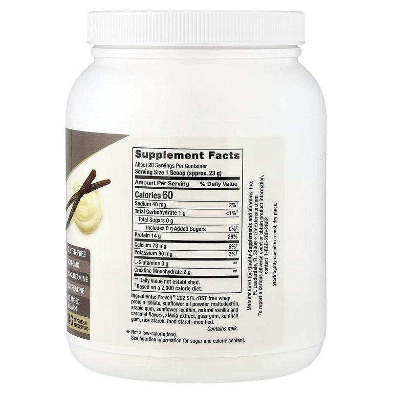 Life Extension, Wellness Code®, улучшенный изолят сывороточного протеина, со вкусом ванили, 454 г (1 фунт) (Товар снят с продажи) 