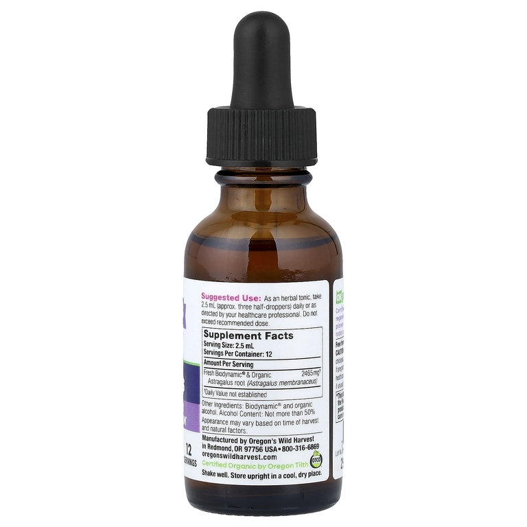 Oregon's Wild Harvest, Biodynamic®, астрагал, 30 мл (1 жидк. унция) (Товар снят с продажи) 