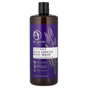 Dr. Jacobs Naturals, кастильский гель для душа на растительной основе, эфирное масло лаванды, 946 мл (32 унции)