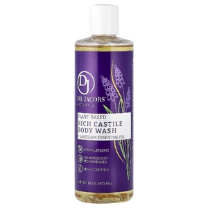 Dr. Jacobs Naturals, Кастильское гель-гель для душа на растительной основе, эфирное масло лаванды, 473 мл (16 унций) (Товар снят с продажи) 