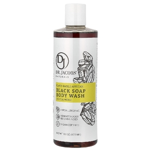 Dr. Jacobs Naturals, Африканское черное мыло для душа на растительной основе, Sensual Monoi, 473 мл (16 унций) (Товар снят с продажи) 
