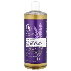 Dr. Jacobs Naturals, чистое кастильское мыло на растительной основе, эфирное масло лаванды, 946 мл (32 унции) (Товар снят с продажи) 