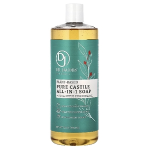Dr. Jacobs Naturals, Чистое кастильское универсальное мыло на растительной основе с эфирным маслом эвкалипта, 946 мл (32 унции) (Товар снят с продажи) 