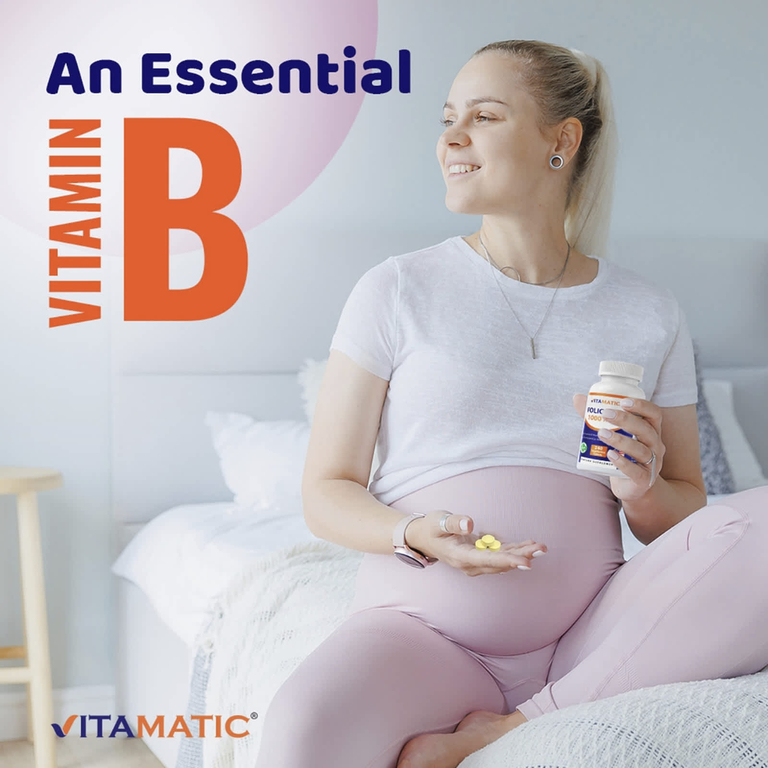 Vitamatic, фолиевая кислота, 240 вегетарианских таблеток (1667 мкг в 1 таблетке)