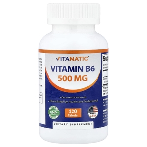 Vitamatic, Витамин B6, 500 мг, 120 таблеток