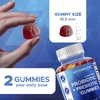 Vitamatic, жевательные таблетки с пробиотиками и пребиотиками, без сахара, натуральный апельсин и клубника, 60 жевательных таблеток (2,5 млрд КОЕ в 1 таблетке)