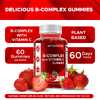 Vitamatic, комплекс витаминов группы B с витамином C, натуральный клубничный вкус, 60 жевательных таблеток