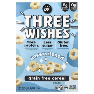 Three Wishes, Хлопья без злаков, несладкие, 245 г (8,6 унции)