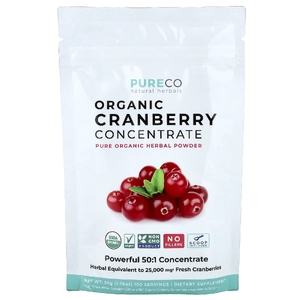 Pure Co., концентрат органической клюквы, 50 г (1,76 унции)