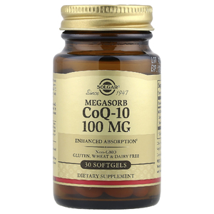 Solgar, Megasorb CoQ-10, 100 мг, 30 мягких таблеток
