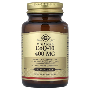 Solgar, Megasorb CoQ10, 400 мг, 30 капсул