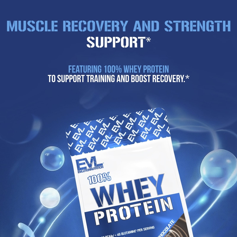 EVLution Nutrition, 100% сывороточный протеин, шоколад двойной насыщенности, 454 г (1 фунт)