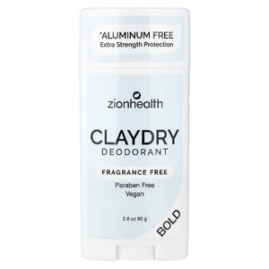 Zion Health, Bold, дезодорант ClayDry, без отдушки, 80 г (2,8 унции)