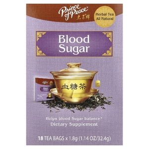 Prince of Peace, Herbal Tea, сахар в крови, 18 чайных пакетиков, 32,4 г (1,14 унции)