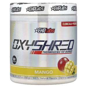 EHPlabs, OxyShred, термогенный жиросжигатель, со вкусом манго, 282 г (9,95 унции)
