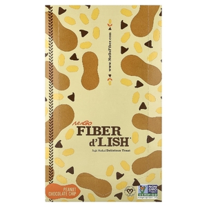 NuGo Nutrition, Fiber d'Lish®, арахис и шоколадная крошка, 16 батончиков по 45 г (1,6 унции)