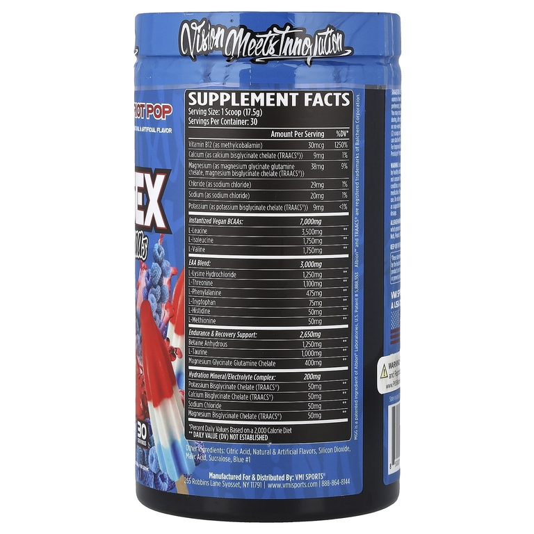VMI Sports, Aminogex, EAA / BCAA, Patriot Pop, 525 г (18,52 унции) (Товар снят с продажи) 
