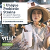 Vital Nutrients, Hyperbiotics®, пребиотики и пробиотики, 60 веганских капсул