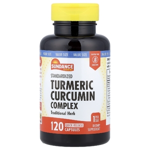Sundance Vitamins, Комплекс куркумина и куркумина, стандартизированный, 120 капсул с быстрым высвобождением