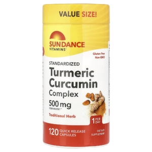 Sundance Vitamins, Комплекс куркумина и куркумина, стандартизированный, 120 капсул с быстрым высвобождением