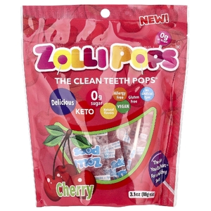 Zollipops, The Clean Teeth Pops®, со вкусом вишни, 88 г (3,1 унции)