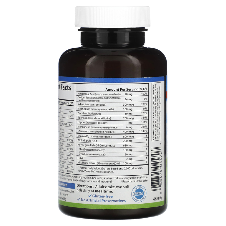 Carlson, Nutra-Support Diabetes, 60 мягких таблеток