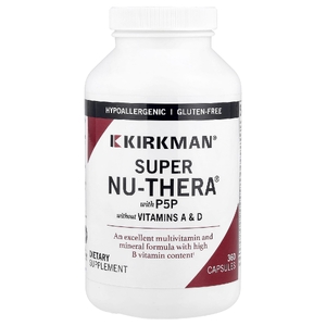 Kirkman Labs, Super Nu-Thera® с P5P, без витаминов A и D, 360 капсул