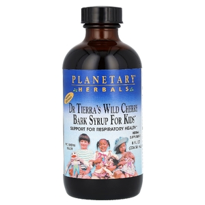Planetary Herbals, сироп из коры дикой вишни, для детей, дикая вишня, 236,56 мл (8 жидк. унций)
