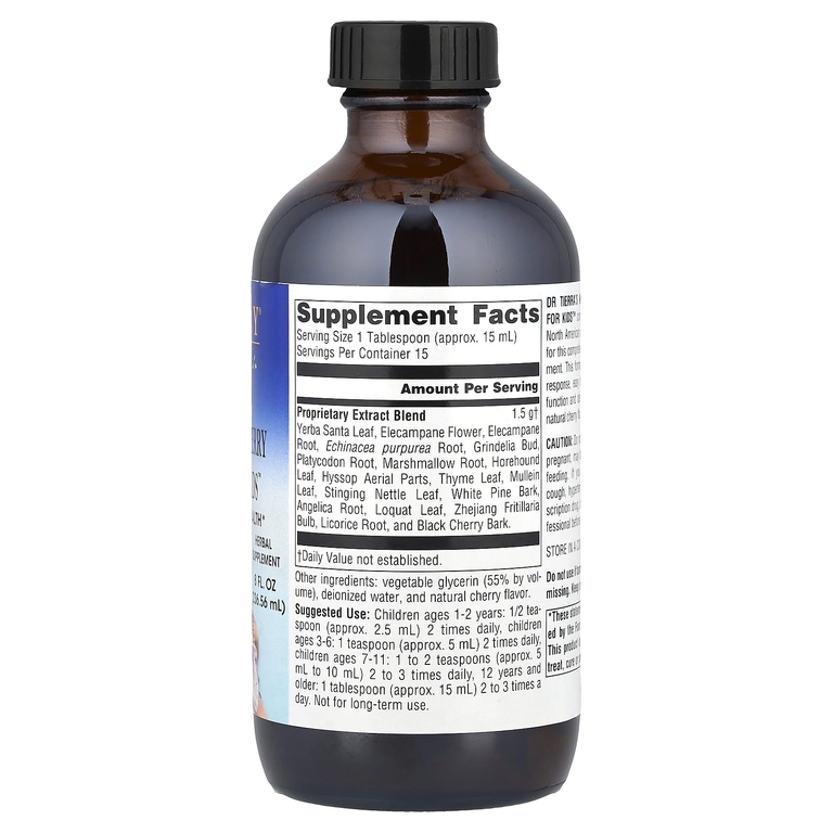 Planetary Herbals, сироп из коры дикой вишни, для детей, дикая вишня, 236,56 мл (8 жидк. унций)