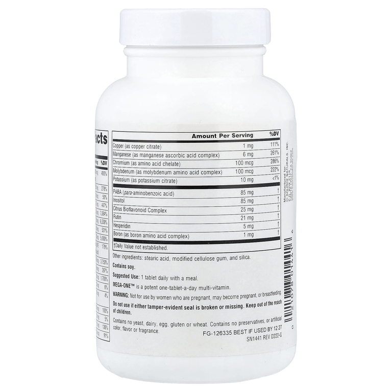 Source Naturals, комплекс мультивитиминов и минералов, без железа, 60 таблеток