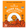 SweetLeaf Stevia, Органический подсластитель в гранулах с фруктами монаха, 40 пакетиков по 0,8 г (0,28 унции)