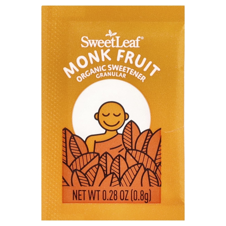 SweetLeaf Stevia, органический подсластитель из архата, в гранулах, 80 пакетиков, 64 г (2,26 унции)