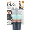 Boon, Snug Snack®, универсальная силиконовая крышка с стаканчиком, для детей от 9 месяцев, 2 стакана и 2 крышки по 207 мл (7 унций)