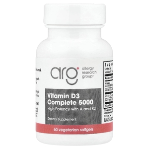 Allergy Research Group, полный витамин D3 5000, 60 растительных капсул