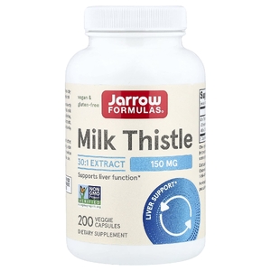 Jarrow Formulas, Стандартизированный расторопша, 150 мг, 200 вегетарианских капсул