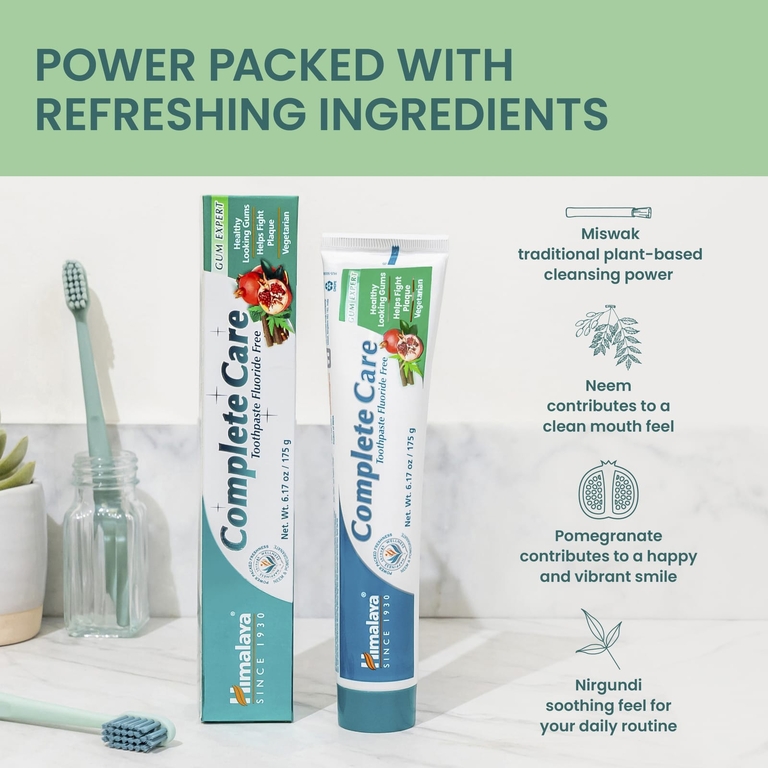 Himalaya, Зубная паста Complete Care, без фторида, ним и гранат, 175 г (6,17 унции)